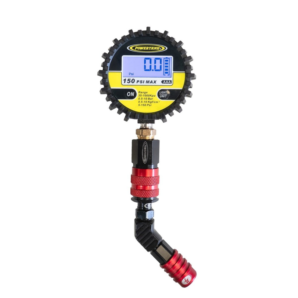 150D TPG RED - 150 psi Back - Lit Digital Modular Tire Pressure Gauge - Trail and Timber Co