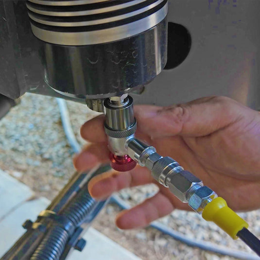 Dual Fill Shock Inflator with Gauge Tool - Trail and Timber Co