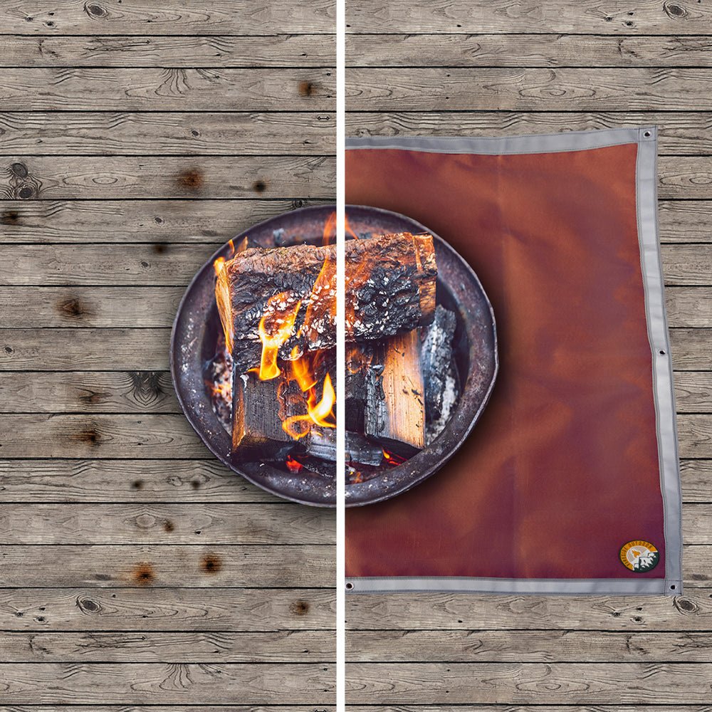 Ember Mat - Protect The Ground From Popping Embers or Dripping Grease - Trail and Timber Co