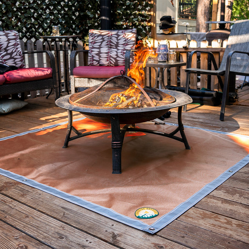 Load image into Gallery viewer, Ember Mat - Protect The Ground From Popping Embers or Dripping Grease
