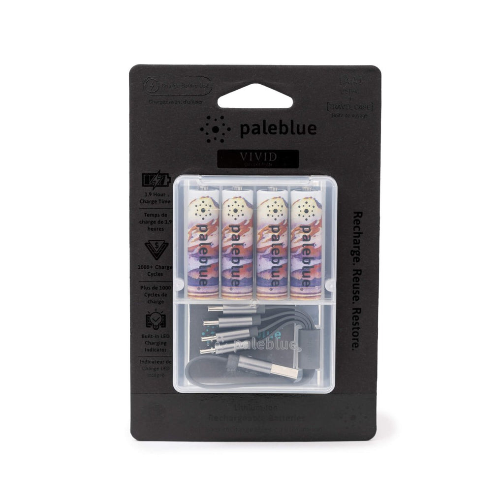 VIVID Footprints on Katmai AA USB Rechargeable Lithium Batteries - Trail and Timber Co