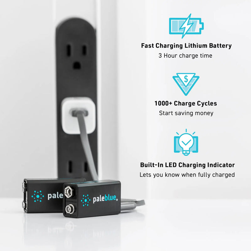 Load image into Gallery viewer, 9V USB-C Rechargeable Batteries
