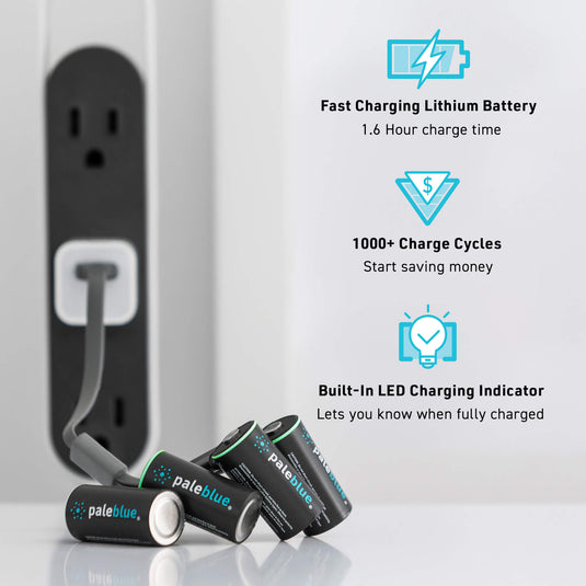 CR123A USB-C Rechargeable Batteries