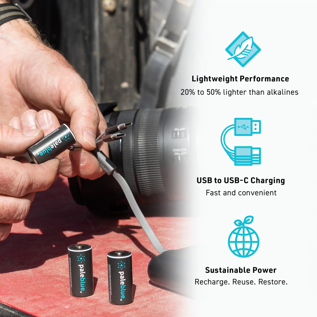 CR123A USB - C Rechargeable Batteries - Trail and Timber Co