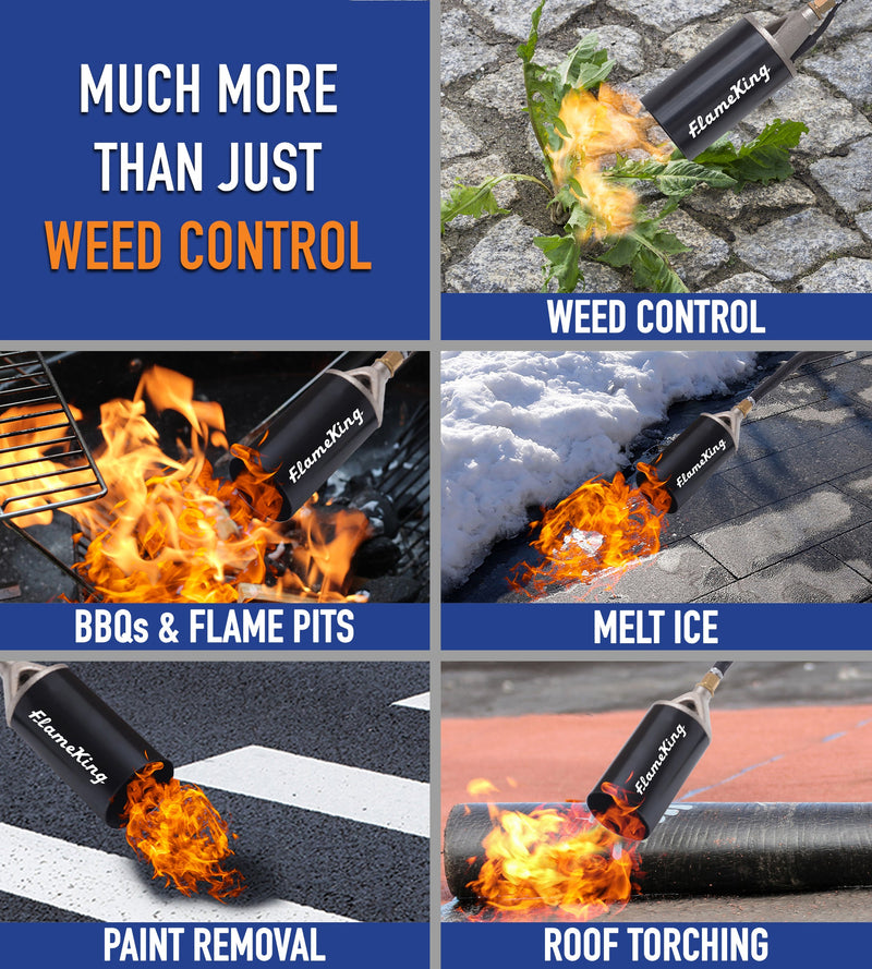 Load image into Gallery viewer, Flame King Auto Ignition Heavy Duty Propane Torch Weed Burner 340,000 BTU with Blast Trigger
