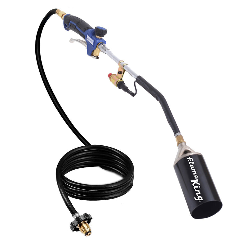 Load image into Gallery viewer, Flame King Auto Ignition Heavy Duty Propane Torch Weed Burner 340,000 BTU with Blast Trigger
