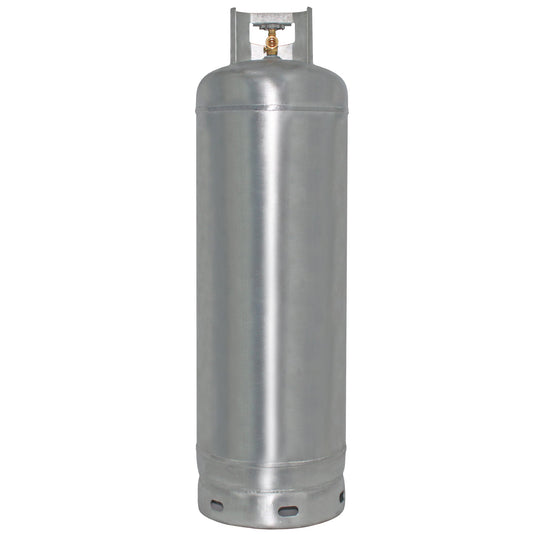 Flame King 100lb Empty Galvanized Propane Tank LP Cylinder with POL Valve