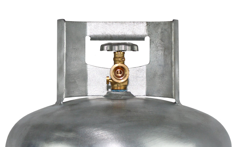 Load image into Gallery viewer, Flame King 100lb Empty Galvanized Propane Tank LP Cylinder with POL Valve
