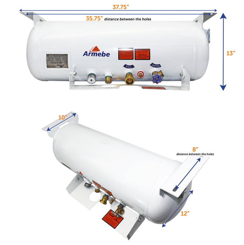 Load image into Gallery viewer, Flame King 16 Gal ASME RV Trailer Propane Cylinder Tank
