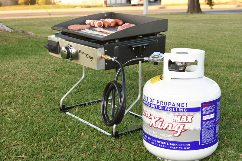 Load image into Gallery viewer, Flame King 20lb Propane Tank LP Cylinder with OPD &amp; Gauge
