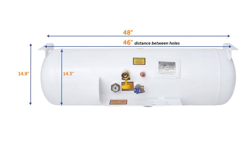 Load image into Gallery viewer, Flame King 29.3 Gal ASME Propane Tank Cylinder RV Trailer

