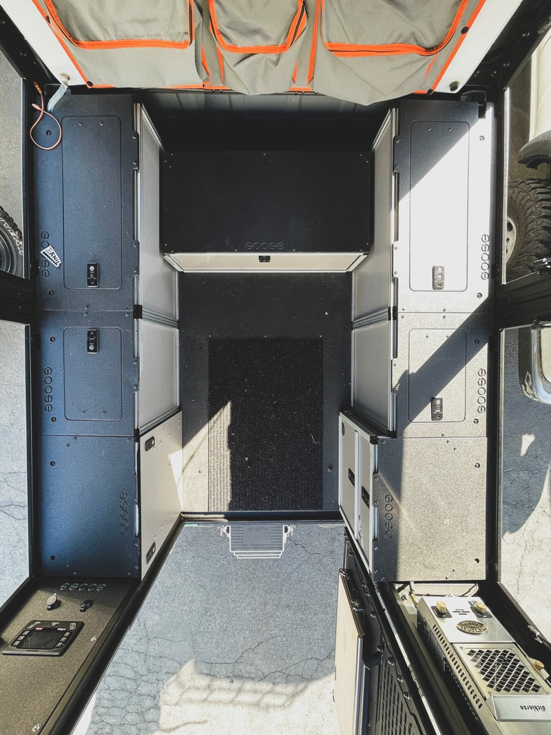 Load image into Gallery viewer, Alu-Cab Alu-Cabin Canopy Camper - Chevrolet Silverado 1500 / GMC Sierra 1500 2019-Present 4th Gen. - Rear Double Drawer Module
