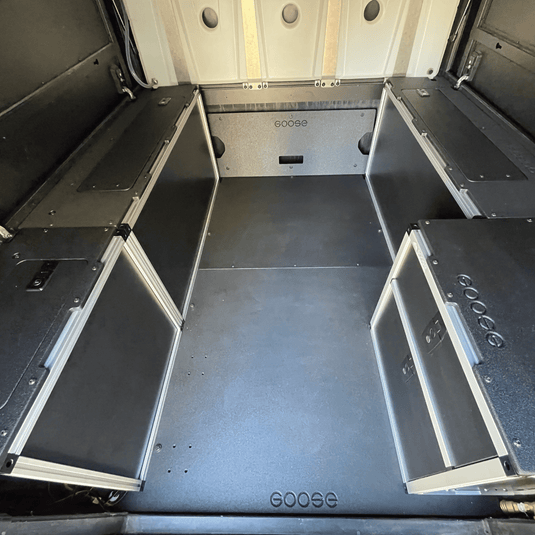 Alu-Cab Canopy Camper V2 - Ford Ranger 2019-2023 4th Gen. - Bed Plate System - 5' Bed