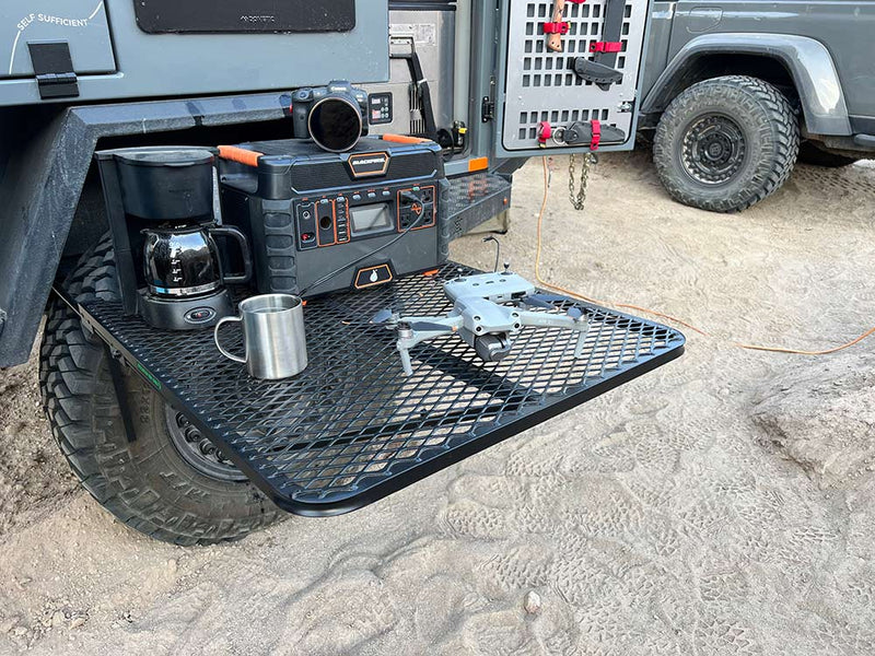 Load image into Gallery viewer, Large Steel Camping Tire Table
