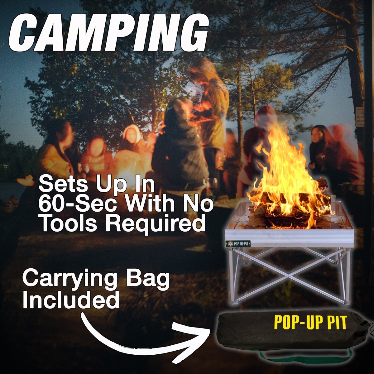 Pop - Up Fire Pit - Go Anywhere Kit - Trail and Timber Co