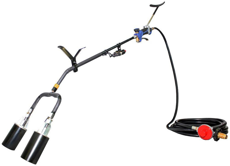 Load image into Gallery viewer, Flame King 500,000 BTU X 2 Torch Head Dual Propane Weed Burner Torch
