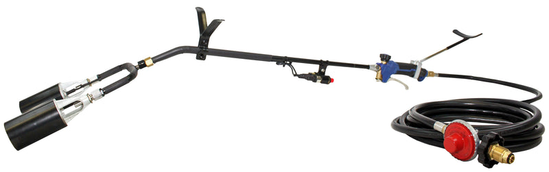 Load image into Gallery viewer, Flame King 500,000 BTU X 2 Torch Head Dual Propane Weed Burner Torch
