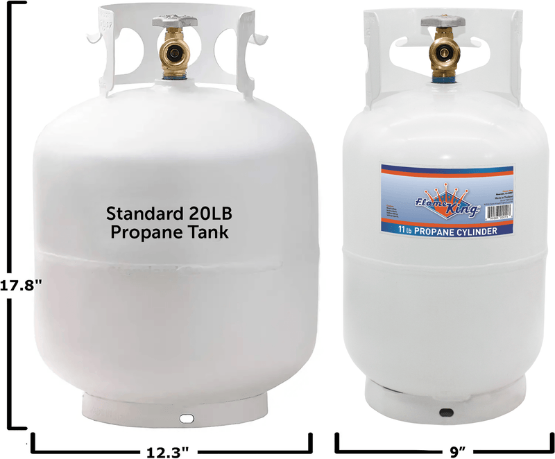 Load image into Gallery viewer, Flame King 10lb Propane Tank LP Cylinder with OPD
