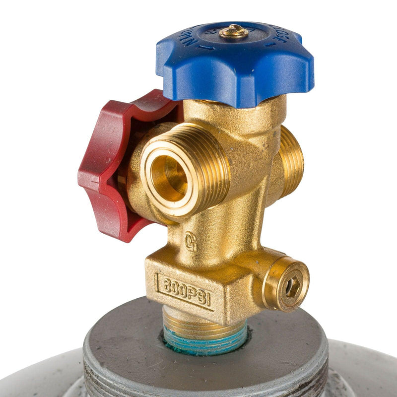 Load image into Gallery viewer, Flame King 123lb Refrigerant Cylinder Tank with Multi Valve
