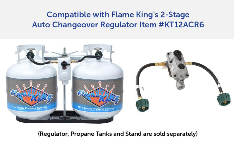 Load image into Gallery viewer, Flame King 18 Inch RV Or Trailer Propane Tank Pigtail Hose Connector
