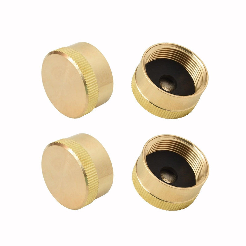 Load image into Gallery viewer, Flame King 1lb Cylinder Brass Caps 4 pack
