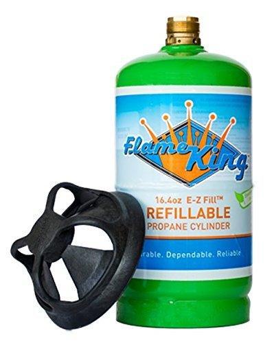 Load image into Gallery viewer, Flame King 2 pack Eco Friendly Sustainable 1lb Refillable Propane Tank LP Cylinder
