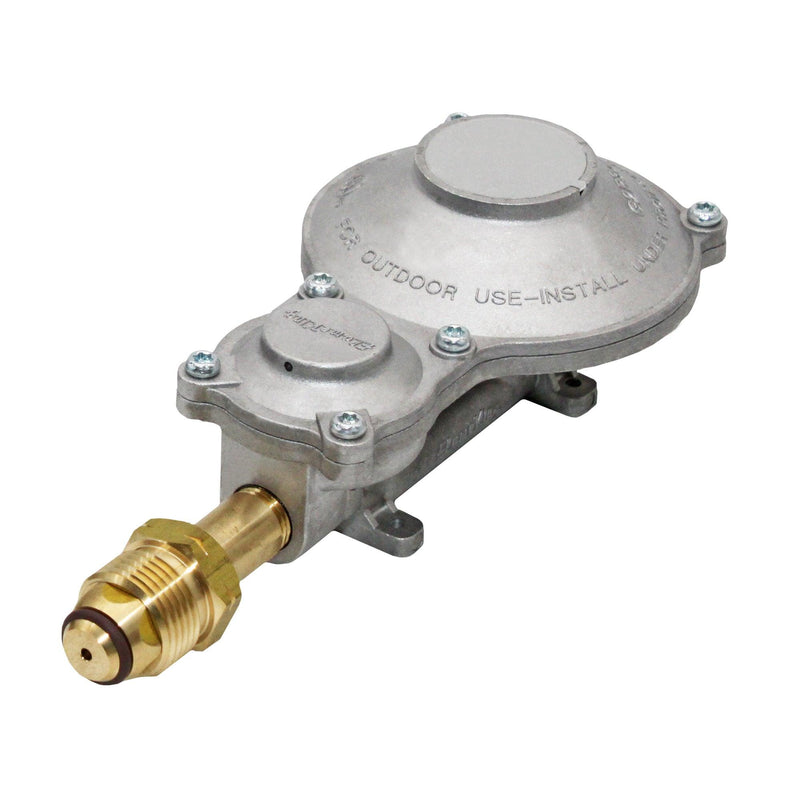 Load image into Gallery viewer, Flame King 2-Stage 300,000 BTU Propane LP Horizontal Super Compact Regulator
