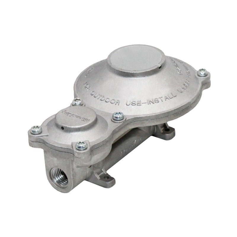 Load image into Gallery viewer, Flame King 2-Stage 300,000 BTU Propane LP Vertical Super Compact Regulator
