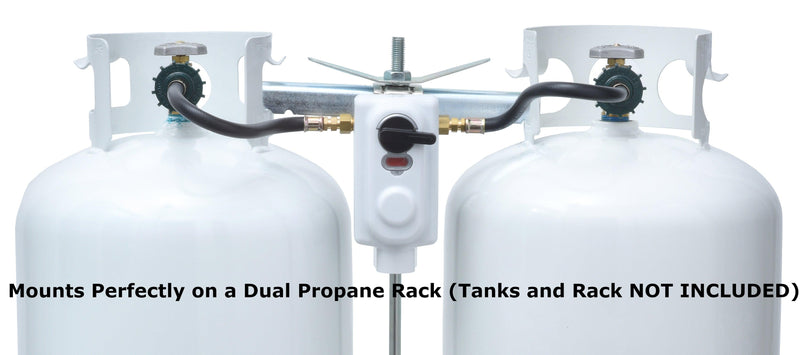 Load image into Gallery viewer, Flame King 2 Stage Auto Propane Gas Regulator with Pls Cover &amp; Long Mount Bracket &amp; 2-12&quot; Pigtails
