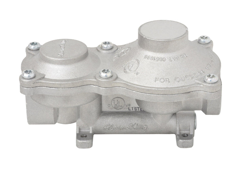 Load image into Gallery viewer, Flame King 2-Stage 160,000 BTU Propane LP Vertical Super Compact Regulator
