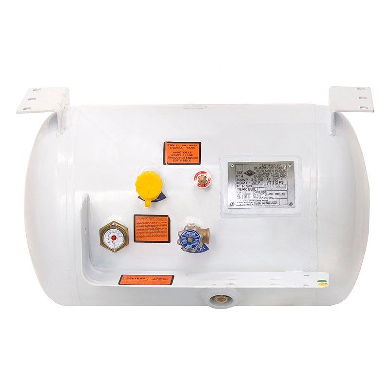Load image into Gallery viewer, Flame King 20.3 gal ASME RV Trailer Propane Tank Cylinder with Mount Brackets
