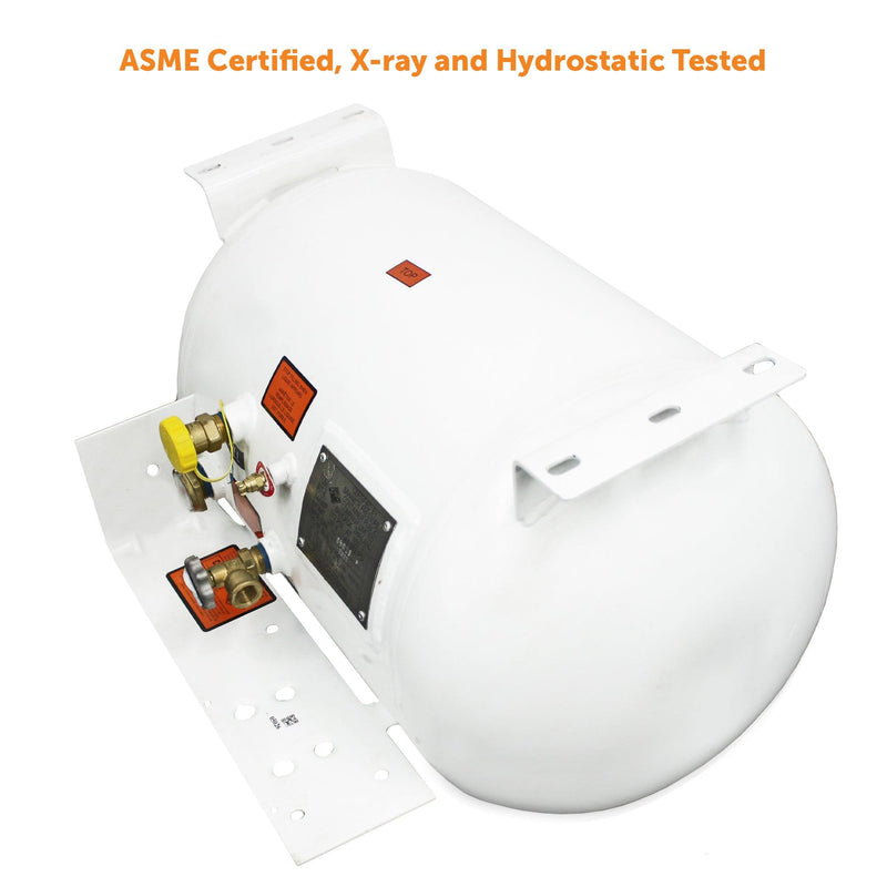Load image into Gallery viewer, Flame King 20.3 gal ASME RV Trailer Propane Tank Cylinder with Mount Brackets
