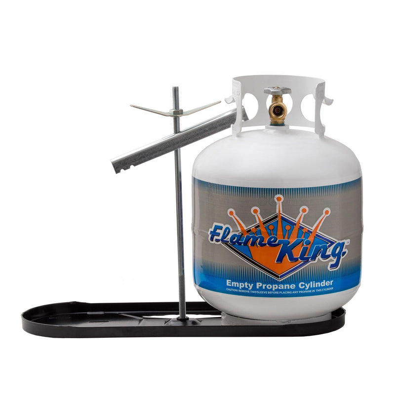 Load image into Gallery viewer, Flame King 20lb Rack for Dual Propane Tank RVs &amp; Trailers
