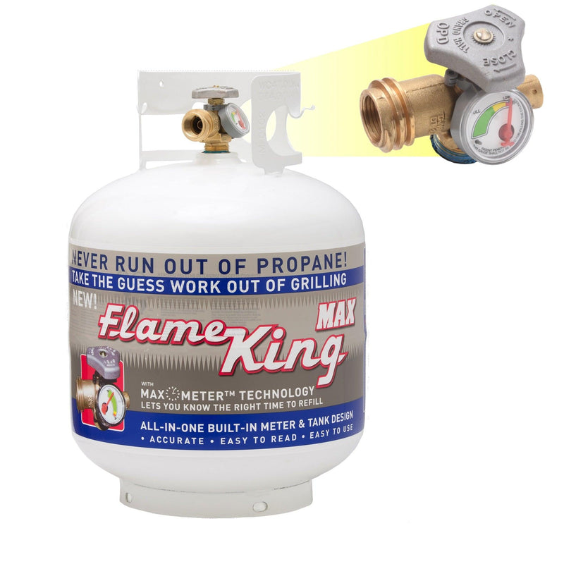 Load image into Gallery viewer, Flame King 20lb Propane Tank LP Cylinder with OPD &amp; Gauge

