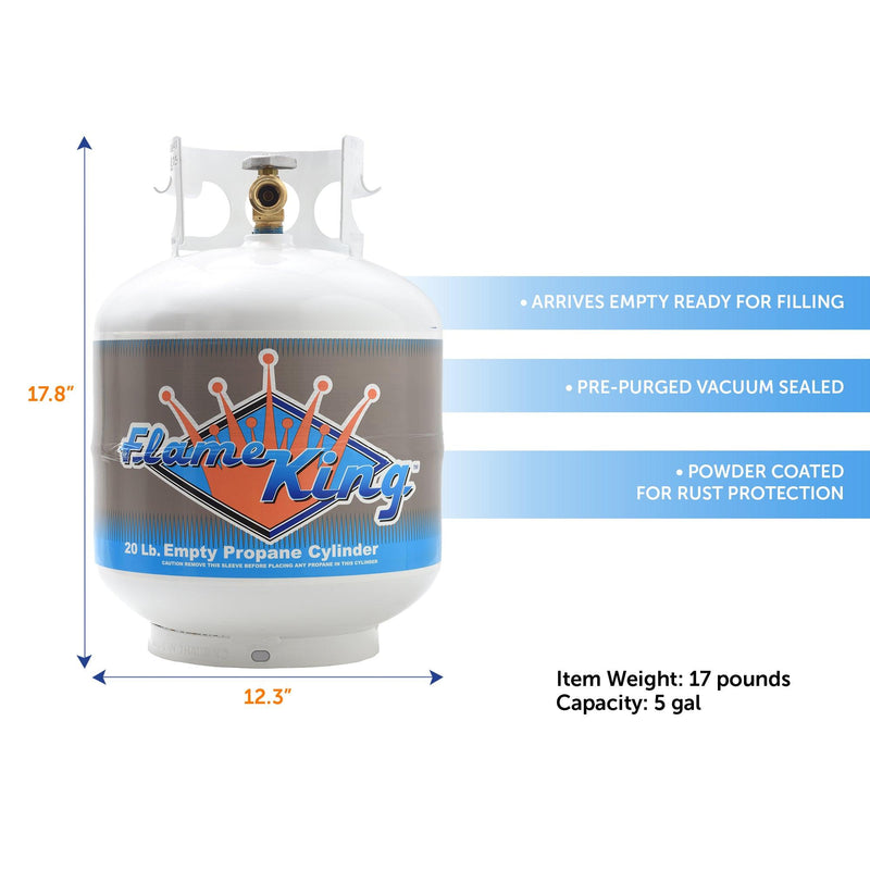 Load image into Gallery viewer, Flame King 20lb Propane Tank LP Cylinder with OPD
