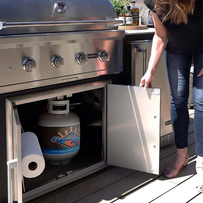 Load image into Gallery viewer, Flame King 20lb Propane Tank LP Cylinder with OPD

