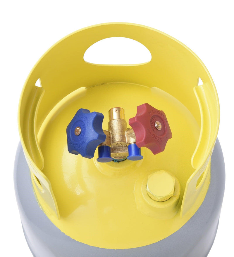 Load image into Gallery viewer, Flame King 30 lb Refrigerant Recovery Cylinder Tank with SCG Y-Valve
