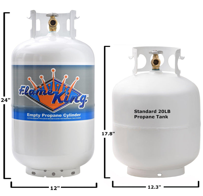 Load image into Gallery viewer, Flame King 30lb Propane Tank LP Cylinder with OPD
