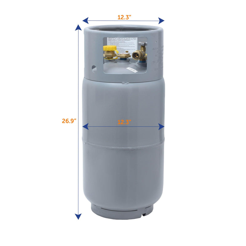 Load image into Gallery viewer, Flame King 33.5lb Forklift Steel Propane Tank Cylinder with Gauge
