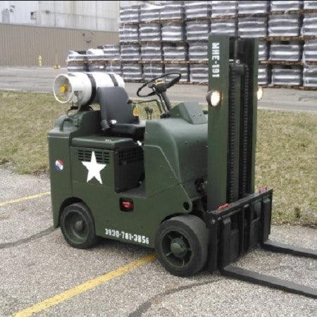 Load image into Gallery viewer, Flame King 33.5lb Forklift Steel Propane Tank Cylinder with Gauge
