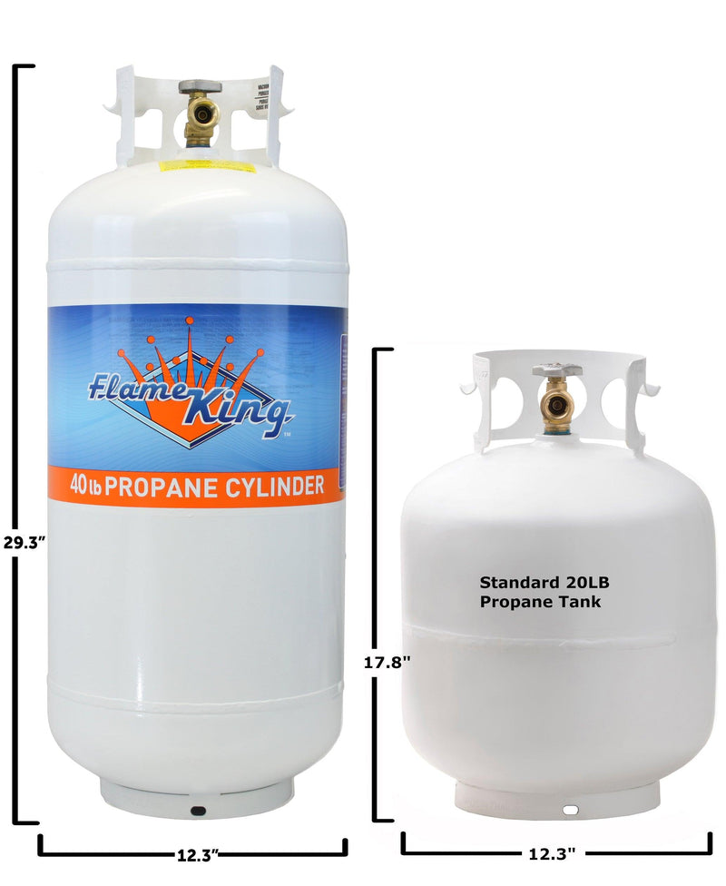 Load image into Gallery viewer, Flame King 40lb Propane Tank LP Cylinder with OPD
