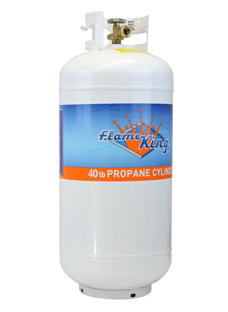 Load image into Gallery viewer, Flame King 40lb Propane Tank LP Cylinder with OPD
