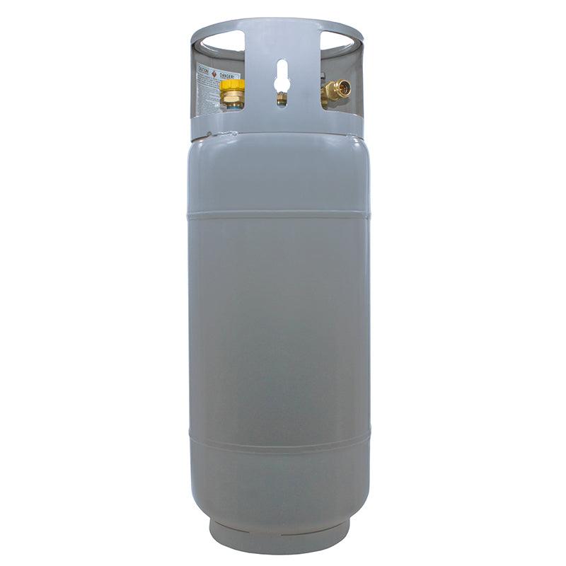 Load image into Gallery viewer, Flame King 43.5lb Forklift Steel Propane Tank Cylinder with Gauge

