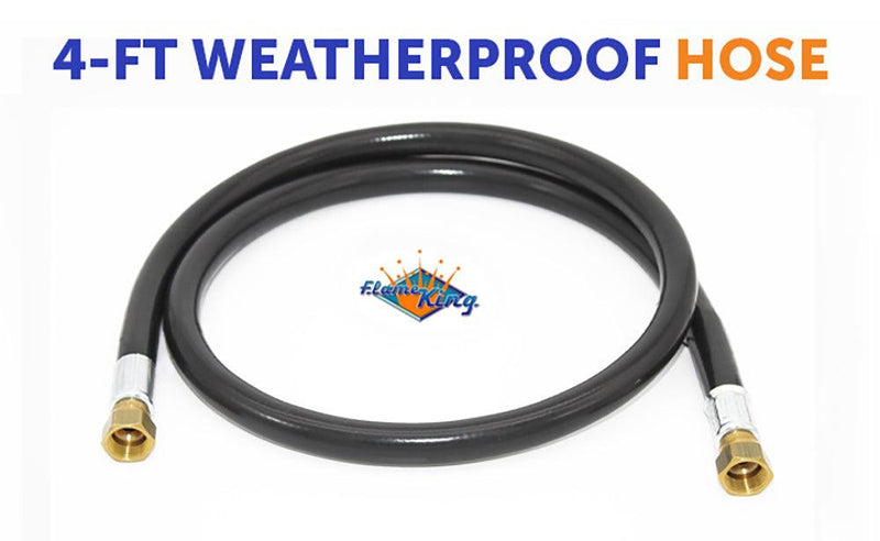 Load image into Gallery viewer, Flame King 48-Inch Thermo Rubber RV Slide Out Hose Assembly 3/8&#39;&#39; ID Female to Female
