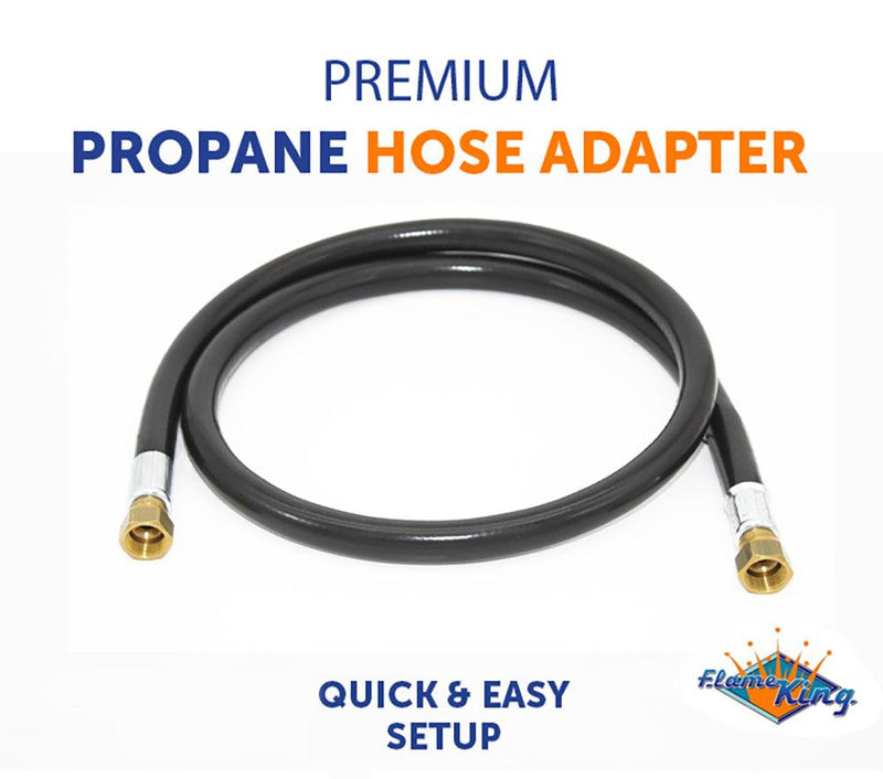 Load image into Gallery viewer, Flame King 48-Inch Thermo Rubber RV Slide Out Hose Assembly 3/8&#39;&#39; ID Female to Female

