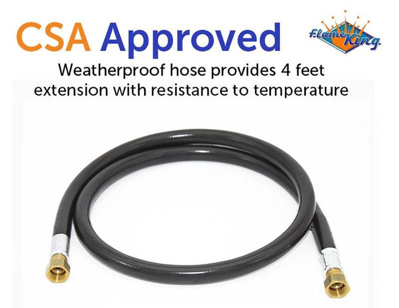 Load image into Gallery viewer, Flame King 48-Inch Thermo Rubber RV Slide Out Hose Assembly 3/8&#39;&#39; ID Female to Female
