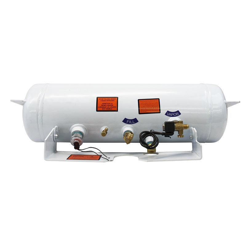 Load image into Gallery viewer, Flame King 5.9 Gallon ASME RV Trailer Propane Tank with Remote Valves &amp; Solenoid

