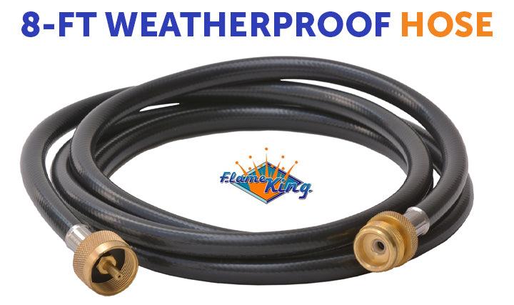 Load image into Gallery viewer, Flame King 8 Ft 1 Pound Propane Tank Gas Hose Adapter Extension
