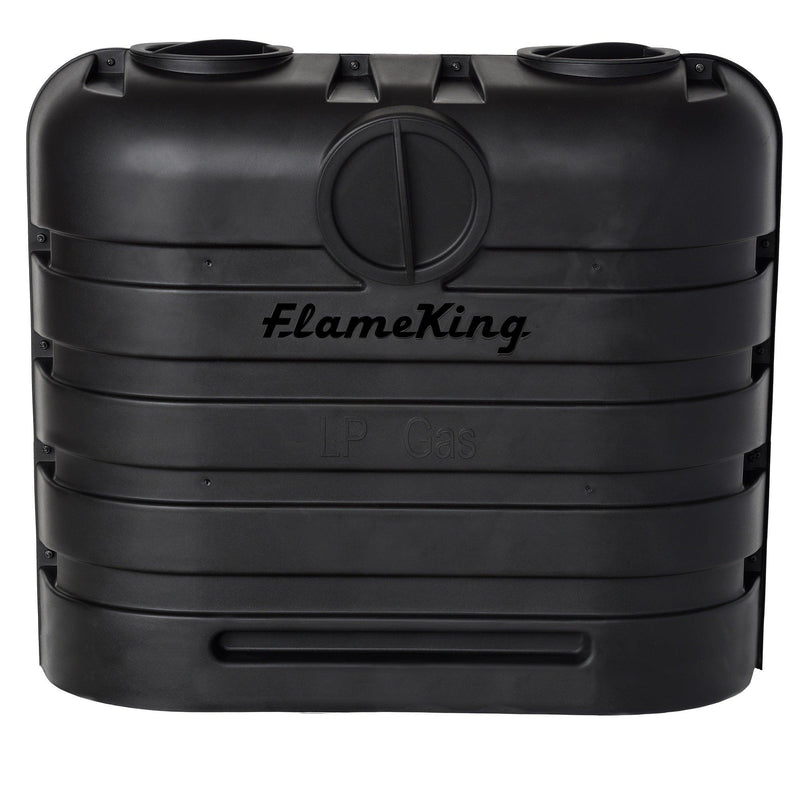 Load image into Gallery viewer, Flame King Dual 30LB LP Propane Tank Light Plastic Heavy Duty Cover RV Trailer Black
