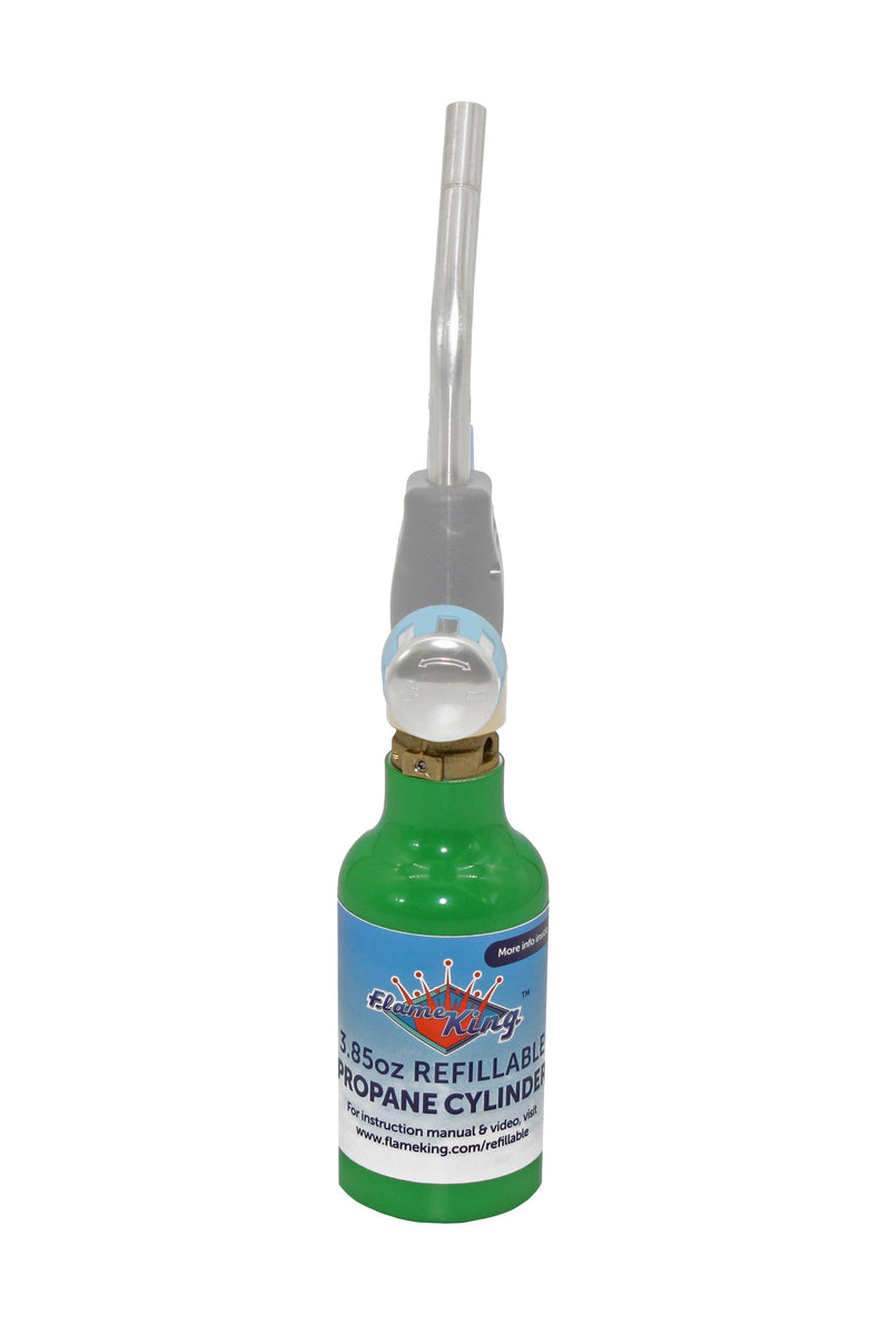 Load image into Gallery viewer, Flame King Eco Friendly 1/4 lb Refillable Mini Propane Tank Cylinder
